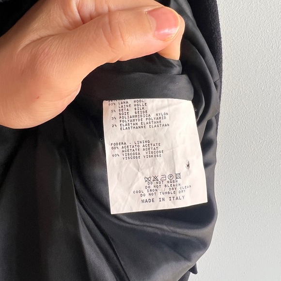 Etro Black Midi Dress with Ruffle Detail - Picture 10 of 10